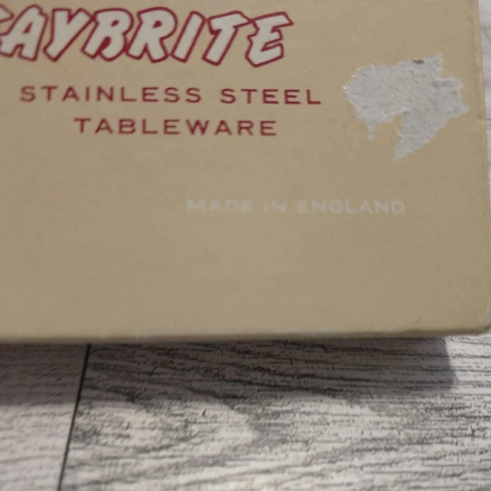 FIRTH‎ STAYBRITE VINTAGE SET OF 6 STAINLESS STEEL TEASPOONS BOXED - Picture 2 of 9